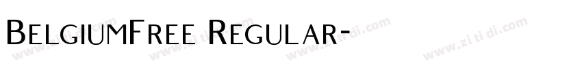 BelgiumFree Regular字体转换